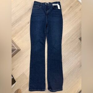 Favorite Daughter Valentina super High Rise mini boot Jeans in Woodside